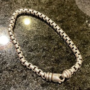 David Yurman med box chain bracelet